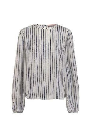 Studio Anneloes Studio Anneloes laurien satin blouse 12385 Blouse 1469 kit/dark blue