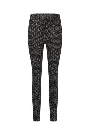 Studio Anneloes Studio Anneloes stairdown mono trousers 12292 Broek 9022 black/latte