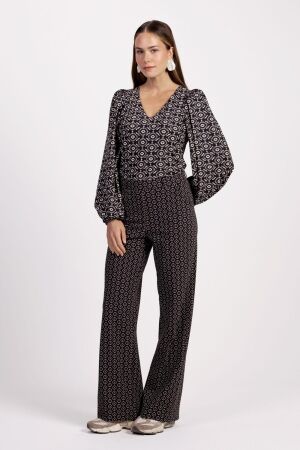 Studio Anneloes Studio Anneloes marilon mono trousers 12293 Broek 9022 black/latte