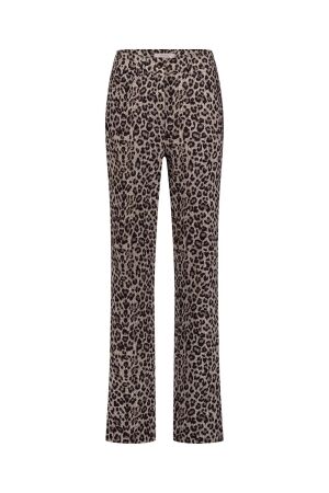 Studio Anneloes Studio Anneloes bridget leopard trousers 12299 Broek 2290 latte/black