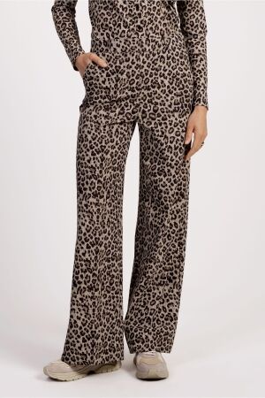 Studio Anneloes Studio Anneloes lexie leopard trousers 12301 Broek 2290 latte/black