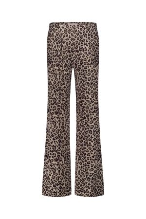 Studio Anneloes Studio Anneloes lexie leopard trousers 12301 Broek 2290 latte/black