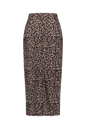 Studio Anneloes Studio Anneloes annebel leopard skirt 12303 2290 latte/black