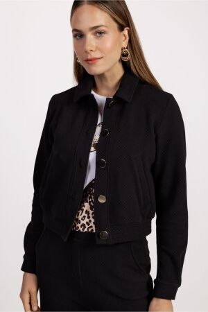 Studio Anneloes Studio Anneloes mabely honeycomb jacket 12317 Jackets 9000 black