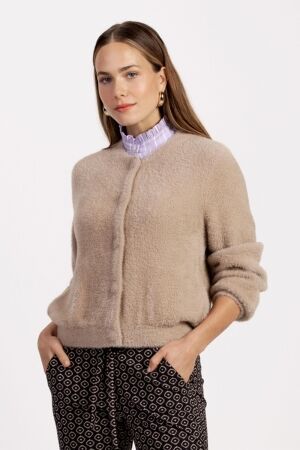 Studio Anneloes Studio Anneloes benja mink bomber 12320 Jackets 2200 latte
