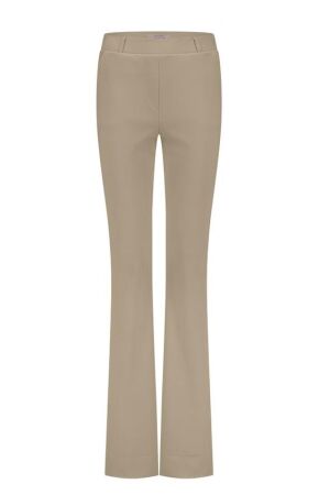 Studio Anneloes Studio Anneloes flair long bonded trousers 12079 Flared 2200 latte