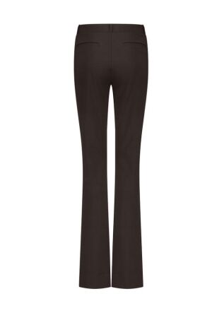 Studio Anneloes Studio Anneloes flair long bonded trousers 12079 Flared 8700 espresso