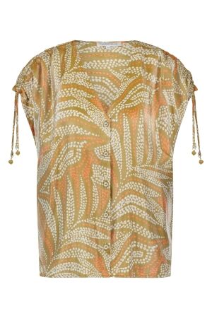 Tramontana Tramontana blouse summer safari c04-16-301 Blouse 099996 printbronze