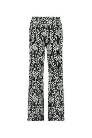 Tramontana Tramontana trousers black and white paradise k04-16-102 Broek 009998 printblacks