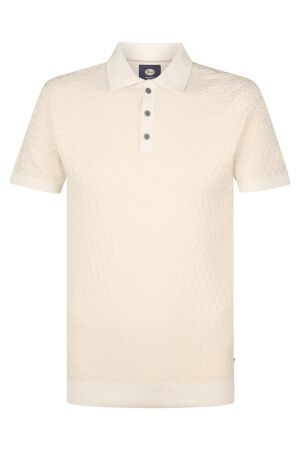 Petrol Petrol men knitwear polo m-1050-kwc206 Poloshirts 0112 seashell