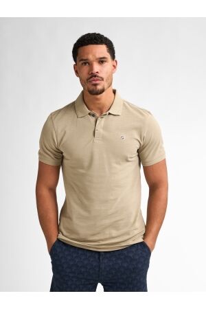 Petrol Petrol men polo short sleeve m-1050-pol905 Poloshirts 7130 light tan