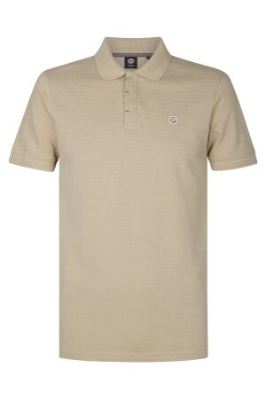 Petrol Petrol men polo short sleeve m-1050-pol905 Poloshirts 7130 light tan