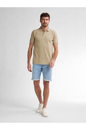 Petrol Petrol men polo short sleeve m-1050-pol916 Poloshirts 7130 light tan