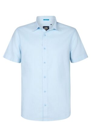 Petrol Petrol men shirt short sleeve uni m-1050-sis414 Overhemd 5187 pale blue