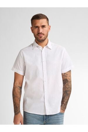 Petrol Petrol men shirt short sleeve uni m-1050-sis414 Overhemd 0000 bright white