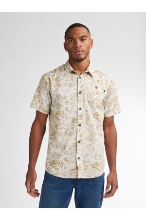 Petrol Petrol men shirt short sleeve aop m-1050-sis422 Overhemd 0112 seashell