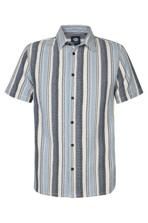 Petrol Petrol men shirt short sleeve aop m-1050-sis442 Overhemd 5178 navy blue