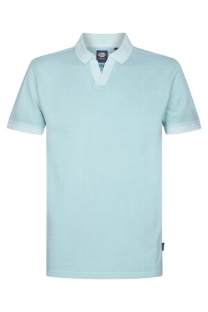Petrol Petrol men polo short sleeve m-1050-pol910 Poloshirts 5180 aqua