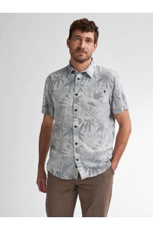 Petrol Petrol men shirt short sleeve aop m-1050-sis435 Overhemd 5178 navy blue