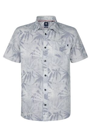 Petrol Petrol men shirt short sleeve aop m-1050-sis435 Overhemd 5178 navy blue