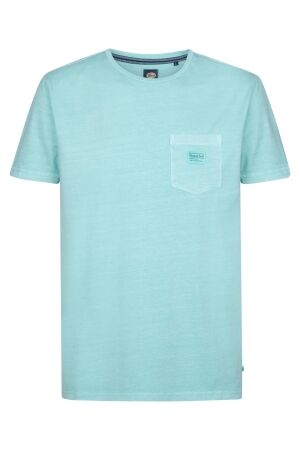 Petrol Petrol men t-shirt ss m-1050-tsr632 Print T-shirts 5180 aqua