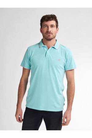 Petrol Petrol men polo short sleeve m-ros-pol003 Poloshirts 5180 aqua