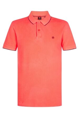 Petrol Petrol men polo short sleeve m-ros-pol003 Poloshirts 3099 fiery coral