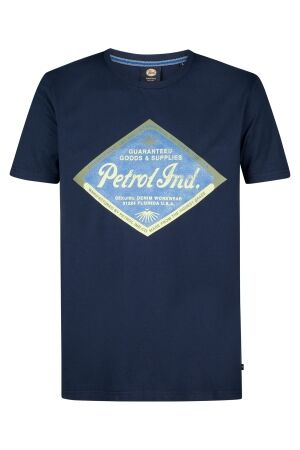 Petrol Petrol men t-shirt ss classic print m-1050-tsr634 Print T-shirts 5178 navy blue