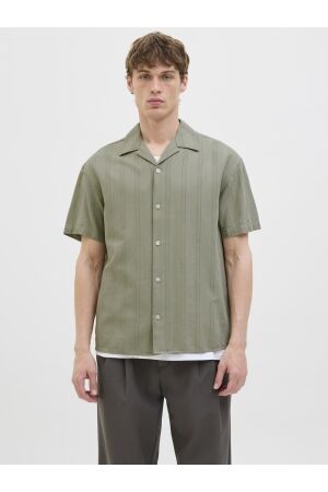 Jack & Jones Jack & Jones jprccmontana dobby resort s/s shirt sn Overhemd dried sage