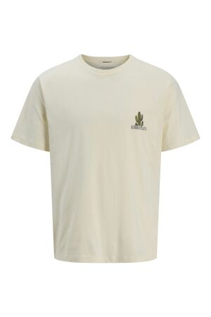 Jack & Jones Jack & Jones jorcanggu illu tee ss crew neck Print T-shirts antique white