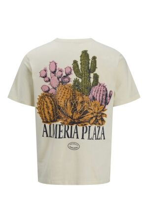 Jack & Jones Jack & Jones jorcanggu illu tee ss crew neck Print T-shirts antique white