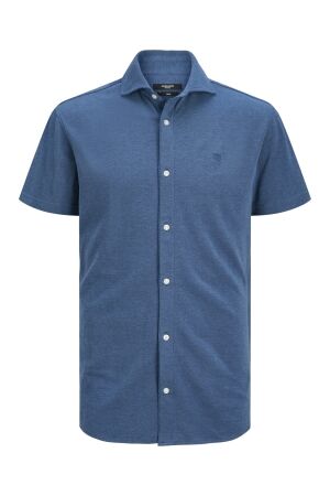 Jack & Jones Jack & Jones jprblalance pique s/s shirt smu Overhemd chambray blue