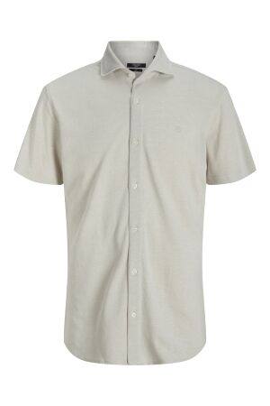 Jack & Jones Jack & Jones jprblalance pique s/s shirt smu Overhemd silver lining