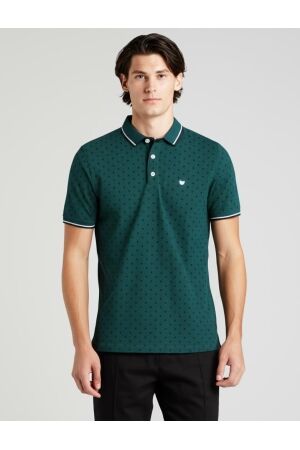 Jack & Jones Jack & Jones jprpaulos play aop blu. ss polo Poloshirts deep teal new
