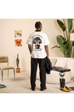 Quotrell Quotrell damson t-shirt th84964 Print T-shirts 0003 white/black