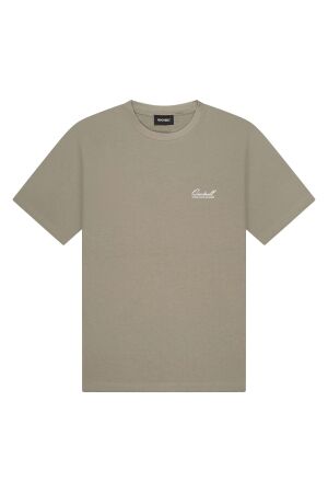 Quotrell Quotrell damson t-shirt th84964 Print T-shirts 1538 faded olive/white