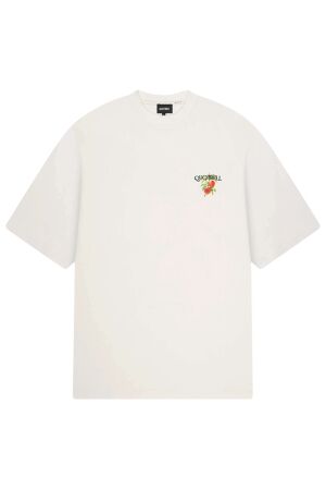 Quotrell Quotrell peaches t-shirt th42553 Print T-shirts 2946 off white/green