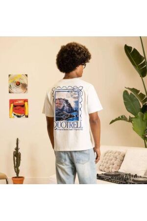 Quotrell Quotrell rivera t-shirt th42554 Print T-shirts 1883 white/blue