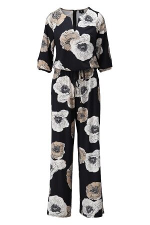 K-Design K-Design jumpsuit met bloemen design a107 Jumpsuit p908