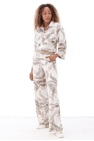K-Design K-Design broek met design & riem a211 Broek p978