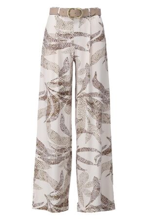 K-Design K-Design broek met design & riem a211 Broek p978
