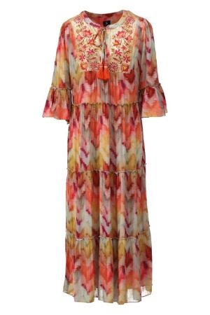 K-Design K-Design maxi boho jurk met lovertjes a506 Jurk p932