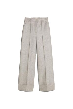 Josh V Josh V jagger wide leg trousers with lurex jv-2412-0604 Broek 519 grey silver