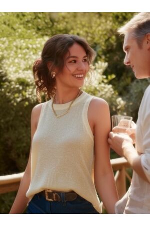 Josh V Josh V yesime jv-2501-2102 Blouse 160 light gold