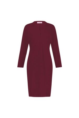 Studio Anneloes Studio Anneloes simplicity long sleeve dress 12484 Jurk 3600 merlot