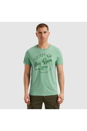 PME Legend PME Legend ptss2504596 single jersey package Print T-shirts 5149 cameo blue