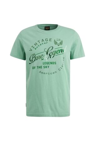 PME Legend PME Legend ptss2504596 single jersey package Print T-shirts 5149 cameo blue