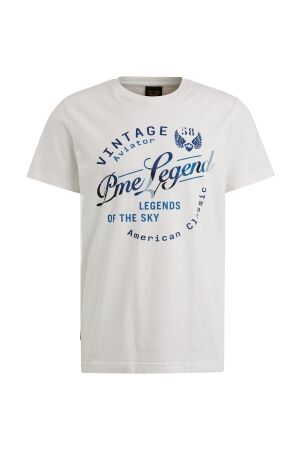PME Legend PME Legend ptss2504596 single jersey package Print T-shirts 7003 bright white