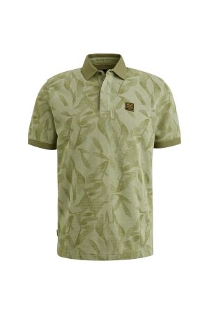PME Legend PME Legend ppss2504851 two tone pique printed Poloshirts 6258 quiet green