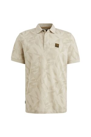 PME Legend PME Legend ppss2504851 two tone pique printed Poloshirts 7013 bone white